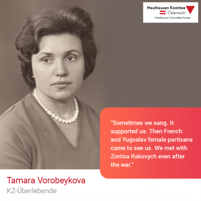 Virtuelle Gedenkwochen Statement Tamara Vorobeykova, KZ-Überlebende