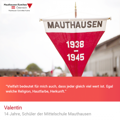 Virtuelle Gedenkwochen Statement Valentin, 14 Jahre, Schüler der Mittelschule Mauthausen