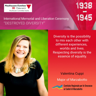 Virtuelle Gedenkwochen Statement Valentina Cuppi, Major of Marzabotto