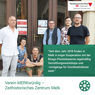 Virtuelle Gedenkwochen Statement Verein MERKwürdig - Zeithistorisches Zentrum Melk