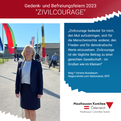 Virtuelles Gedenken Statement Mag.ª Verena Nussbaum, Abgeordnete zum Nationalrat, SPÖ