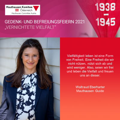 Virtuelle Gedenkwochen Statement Waltraud Eberharter, Mauthausen Guide