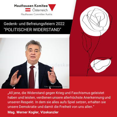 Virtuelles Gedenken Statement Mag. Werner Kogler, Vizekanzler