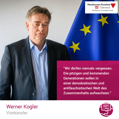 Virtuelle Gedenkwochen Statement Werner Kogler, Vizekanzler