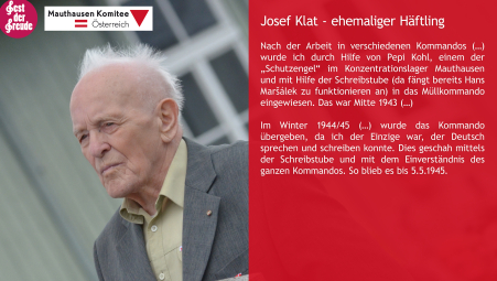 Zeitzeuge Josef Klat