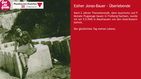 Zeitzeugin Esther Jonas-Bauer
