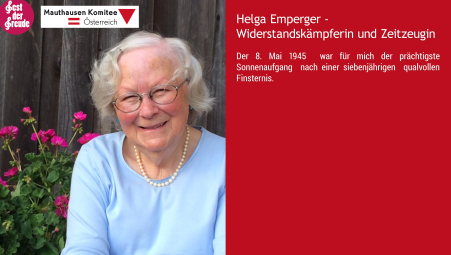 Zeitzeugin Helga Emperger