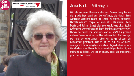 Zeitzeugin Anna Hackl