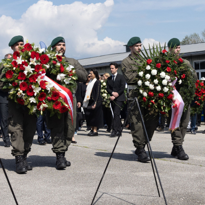 Befreiungsfeier 2023 Kranzniederlegungen © MKÖ/Sebastian Philipp