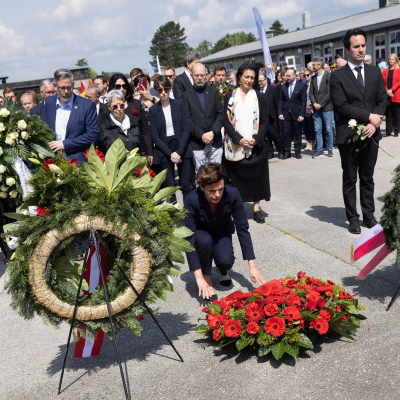 Befreiungsfeier 2023 Kranzniederlegungen © MKÖ/Sebastian Philipp