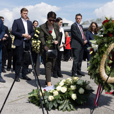 Befreiungsfeier 2023 Kranzniederlegungen © MKÖ/Sebastian Philipp