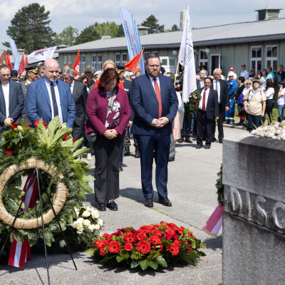 Befreiungsfeier 2023 Kranzniederlegungen © MKÖ/Sebastian Philipp