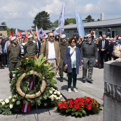 Befreiungsfeier 2023 Kranzniederlegungen © MKÖ/Sebastian Philipp