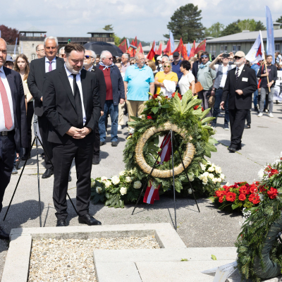 Befreiungsfeier 2023 Kranzniederlegungen © MKÖ/Sebastian Philipp