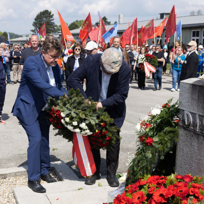 Befreiungsfeier 2023 Kranzniederlegungen © MKÖ/Sebastian Philipp