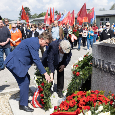 Befreiungsfeier 2023 Kranzniederlegungen © MKÖ/Sebastian Philipp