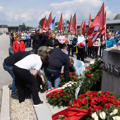 Befreiungsfeier 2023 Kranzniederlegungen © MKÖ/Sebastian Philipp