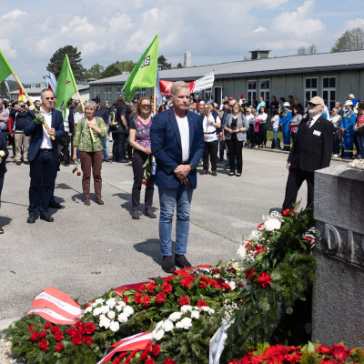 Befreiungsfeier 2023 Kranzniederlegungen © MKÖ/Sebastian Philipp