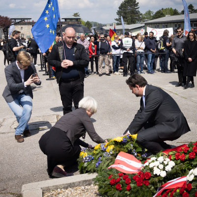 Befreiungsfeier 2023 Kranzniederlegungen © MKÖ/Sebastian Philipp