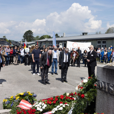 Befreiungsfeier 2023 Kranzniederlegungen © MKÖ/Sebastian Philipp