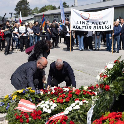 Befreiungsfeier 2023 Kranzniederlegungen © MKÖ/Sebastian Philipp