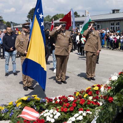 Befreiungsfeier 2023 Kranzniederlegungen © MKÖ/Sebastian Philipp