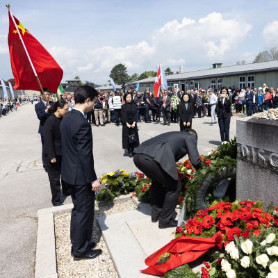 Befreiungsfeier 2023 Kranzniederlegungen © MKÖ/Sebastian Philipp