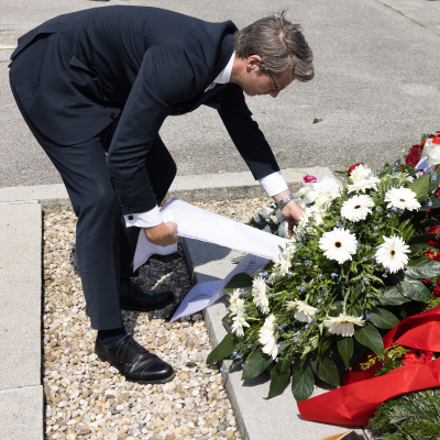 Befreiungsfeier 2023 Kranzniederlegungen © MKÖ/Sebastian Philipp