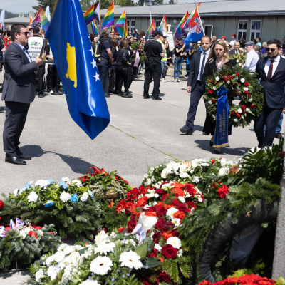 Befreiungsfeier 2023 Kranzniederlegungen © MKÖ/Sebastian Philipp