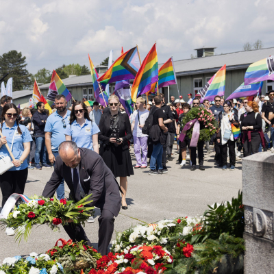 Befreiungsfeier 2023 Kranzniederlegungen © MKÖ/Sebastian Philipp