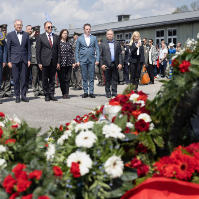 Befreiungsfeier 2023 Kranzniederlegungen © MKÖ/Sebastian Philipp