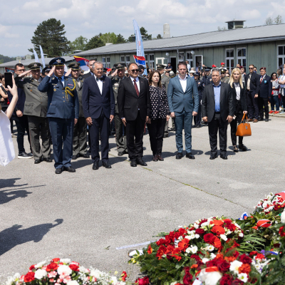 Befreiungsfeier 2023 Kranzniederlegungen © MKÖ/Sebastian Philipp