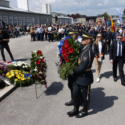 Befreiungsfeier 2023 Kranzniederlegungen © MKÖ/Sebastian Philipp