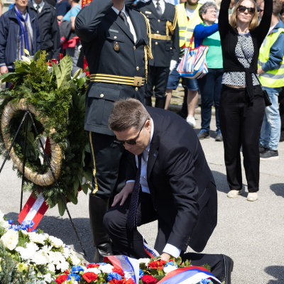 Befreiungsfeier 2023 Kranzniederlegungen © MKÖ/Sebastian Philipp