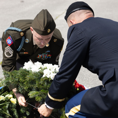 Befreiungsfeier 2023 Kranzniederlegungen © MKÖ/Sebastian Philipp