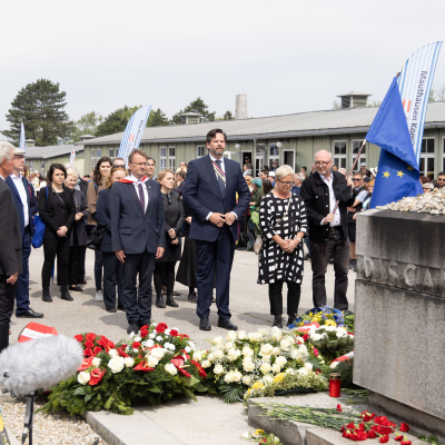 Liberation and Commemoration Ceremony 2024 Wreath-laying © MKÖ/Sebastian Philipp