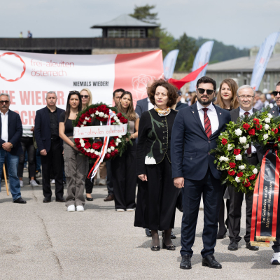 Liberation and Commemoration Ceremony 2024 Wreath-laying © MKÖ/Sebastian Philipp
