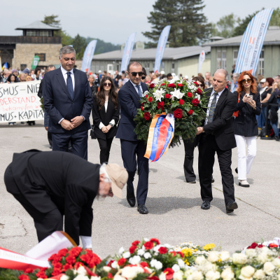 Liberation and Commemoration Ceremony 2024 Wreath-laying © MKÖ/Sebastian Philipp