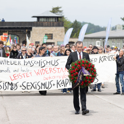 Liberation and Commemoration Ceremony 2024 Wreath-laying © MKÖ/Sebastian Philipp