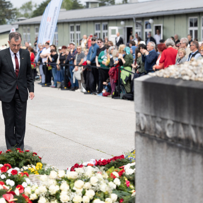 Liberation and Commemoration Ceremony 2024 Wreath-laying © MKÖ/Sebastian Philipp