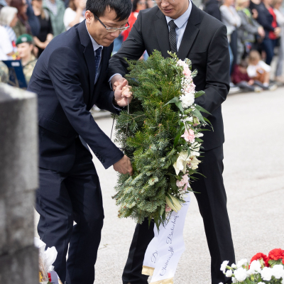 Liberation and Commemoration Ceremony 2024 Wreath-laying © MKÖ/Sebastian Philipp