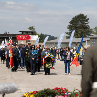 Liberation and Commemoration Ceremony 2024 Wreath-laying © MKÖ/Sebastian Philipp