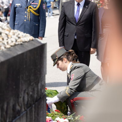 Liberation and Commemoration Ceremony 2024 Wreath-laying © MKÖ/Sebastian Philipp