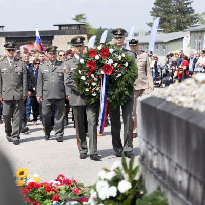 Liberation and Commemoration Ceremony 2024 Wreath-laying © MKÖ/Sebastian Philipp