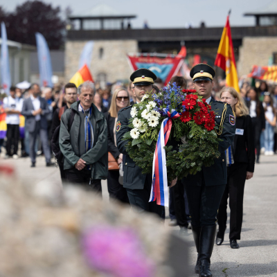 Liberation and Commemoration Ceremony 2024 Wreath-laying © MKÖ/Sebastian Philipp
