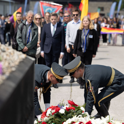 Liberation and Commemoration Ceremony 2024 Wreath-laying © MKÖ/Sebastian Philipp
