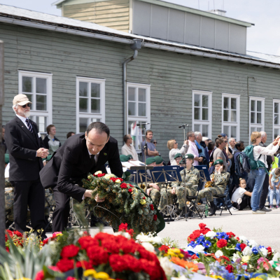 Liberation and Commemoration Ceremony 2024 Wreath-laying © MKÖ/Sebastian Philipp