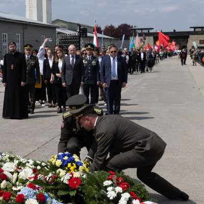 Liberation and Commemoration Ceremony 2024 Wreath-laying © MKÖ/Sebastian Philipp