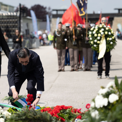 Liberation and Commemoration Ceremony 2024 Wreath-laying © MKÖ/Sebastian Philipp