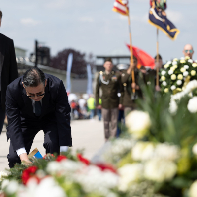 Liberation and Commemoration Ceremony 2024 Wreath-laying © MKÖ/Sebastian Philipp